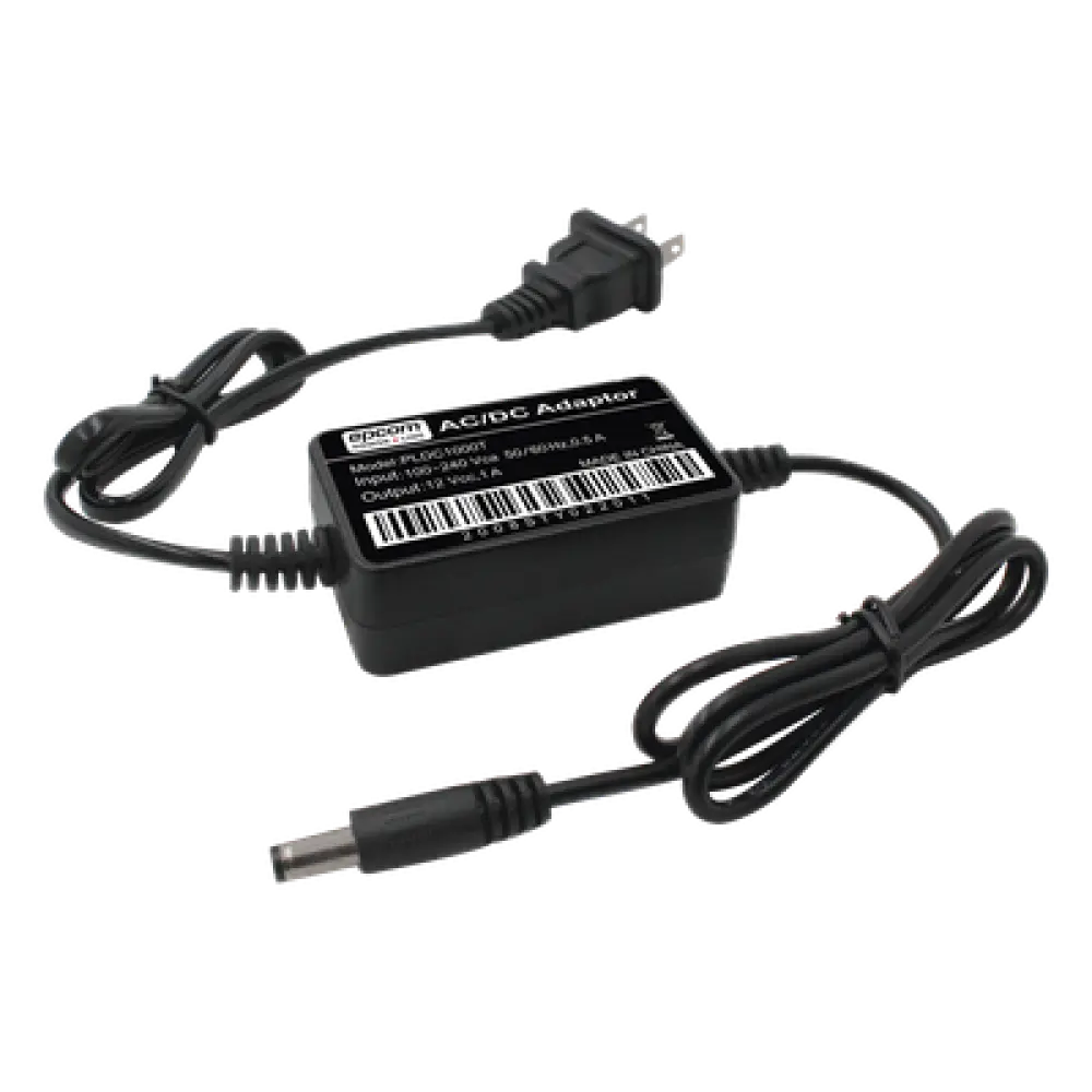 Adaptador de Pared / 12 VCC 1 A / Entrada Universal 100-240 VCA / Cable 0.5 m Doble Extremo / NEMA 1-15 / Operación 0°C a 40°C