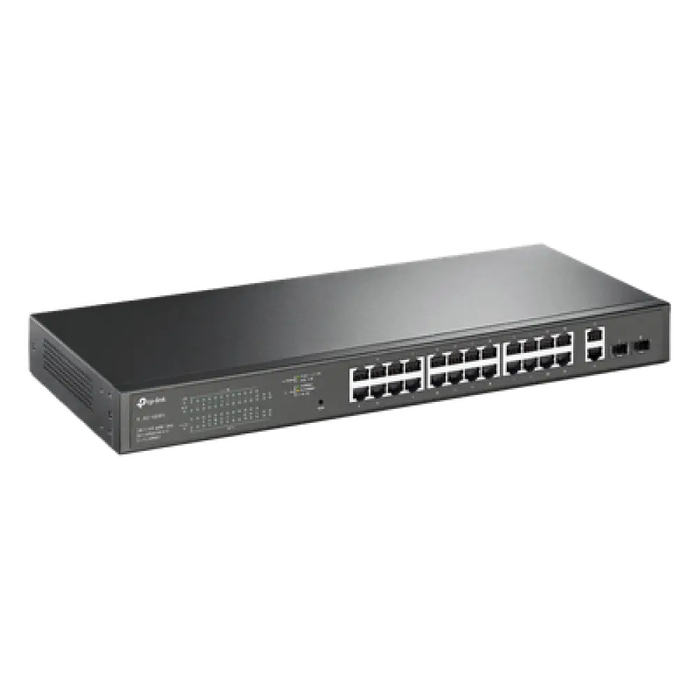 Switch PoE Administrable / 26 Puertos RJ45 Gigabit / 2 Puertos SFP / 24 Puertos PoE 802.3af/at / 250W PoE / 56 Gbps / 41.7 Mpps