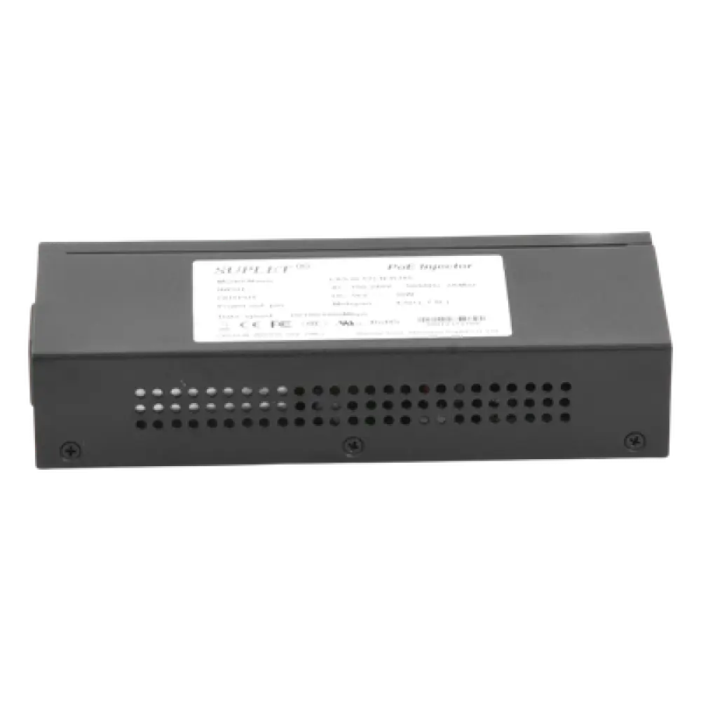 Inyector PoE / 56 Vcc / 30 Watts / Para Domos PTZ / 802.3af/at / 110-240 Vca / Endspan y Midspan