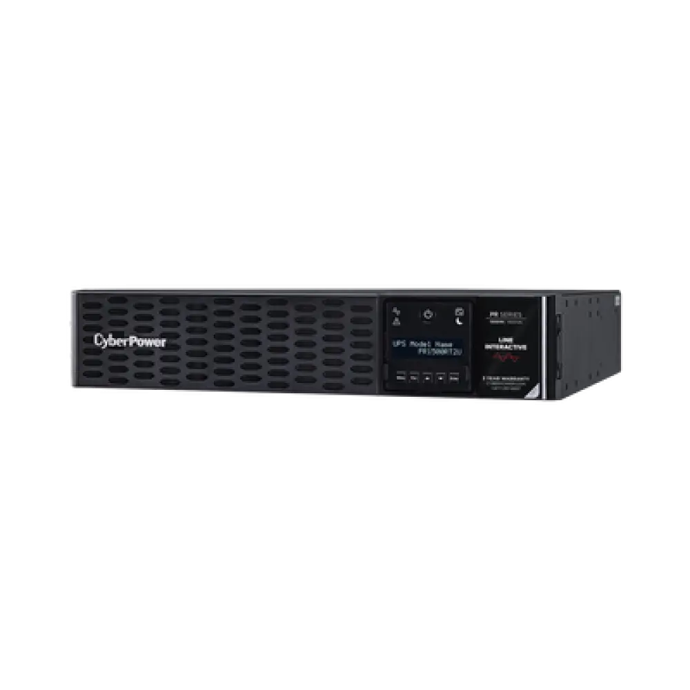 UPS de Rack 2U / 1500 VA / 1500 W / Línea Interactiva / Onda Senoidal Pura / Factor de Potencia 1 / 8 Tomas NEMA 5-15R / AVR 120 Vca