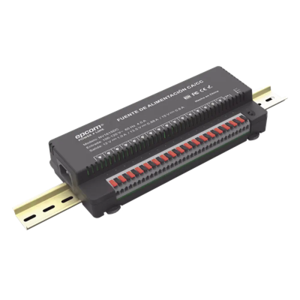 Fuente de Poder para 16 Cámaras / Salida Ajustable 12/13.5/15 Vcc / 16 A / 200 W / Montaje en Pared / Operación -20°C a 70°C