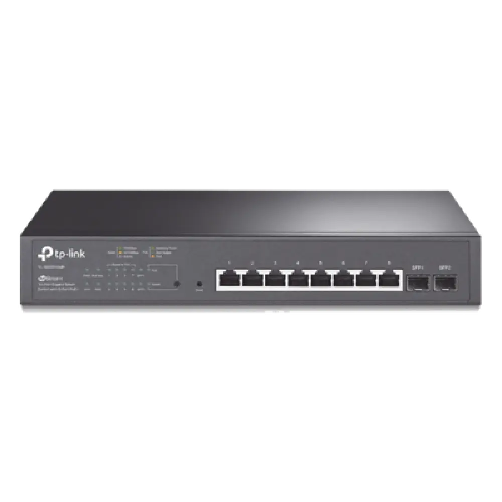 Switch PoE Administrable / 8 Puertos Gigabit PoE+ / 2 Puertos SFP / 150W / SDN / Montaje en Rack