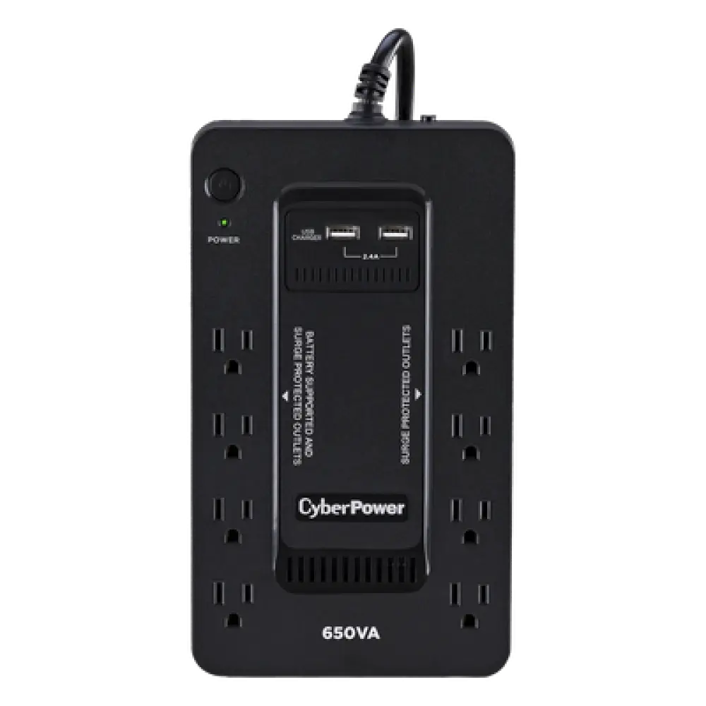 UPS Standby / 650 VA / 390 W / 8 Tomas NEMA 5-15R / 3 Tomas ECO / Protección 526 J / LCD Multifunción