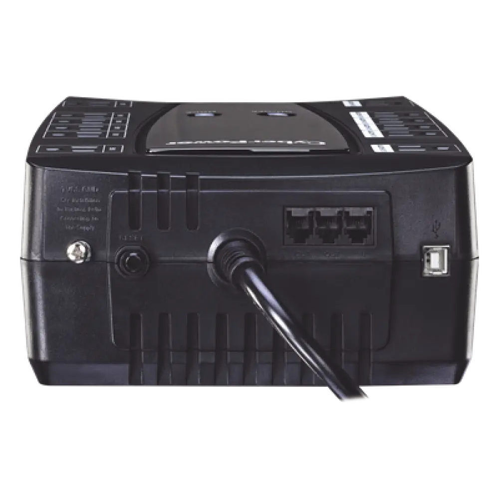 UPS Línea Interactiva / 750 VA / 450 W / 12 Tomas NEMA 5-15R / 6 con Respaldo de Batería / AVR Integrado / Pantalla LCD