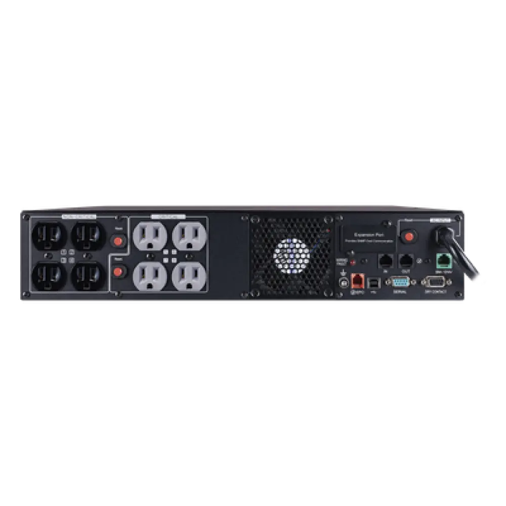 UPS de Rack / 1000 VA / 1000 W / Línea Interactiva / Onda Senoidal Pura / 8 Tomas NEMA 5-15R / 2 UR
