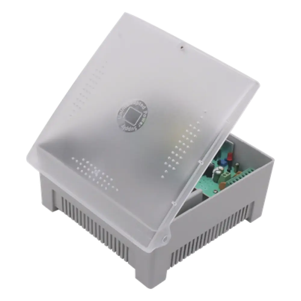 Fuente de Poder con Gabinete / 4 Salidas / 11-15 Vcc / 5 A / Entrada 96-264 Vca / Protección Sobrecorriente y Cortocircuito / LED Estado