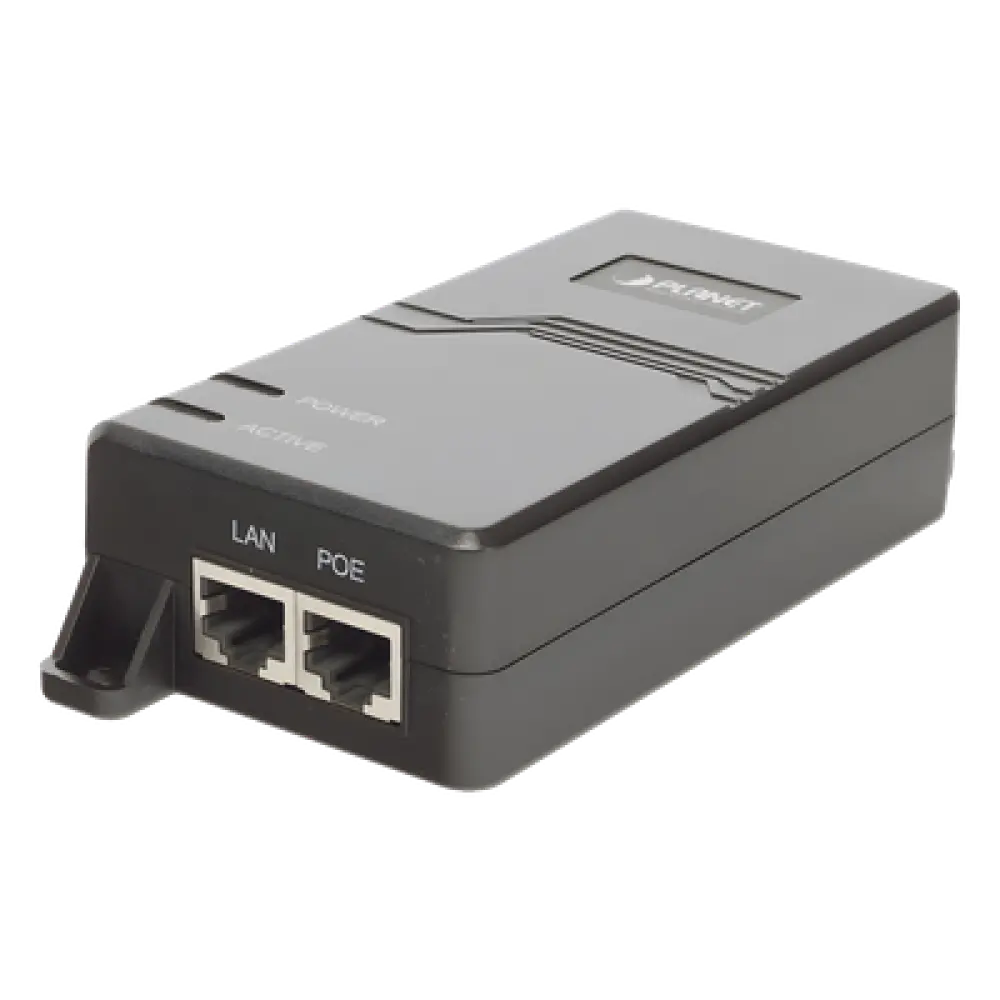 Inyector PoE / 802.3bt 60W / 4-Pares UTP / Gigabit 10/100/1000 Mbps / Alcance 100m (328 pies) extensible a 300m (984 pies)