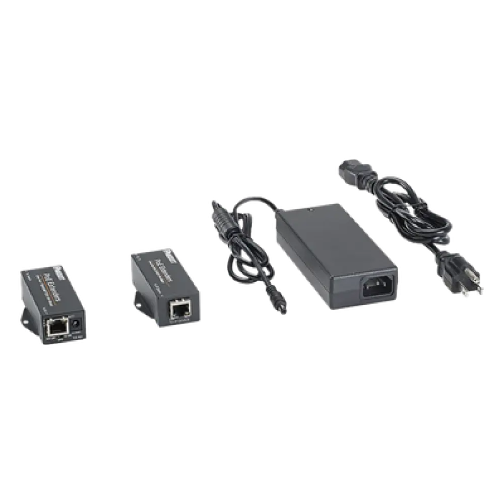 Extensor PoE/PoE+ / 10/100 Mbps / Alcance 610 m (2000 ft) / Cat5e o Cat6 / IEEE 802.3af/at / -40°C a 70°C