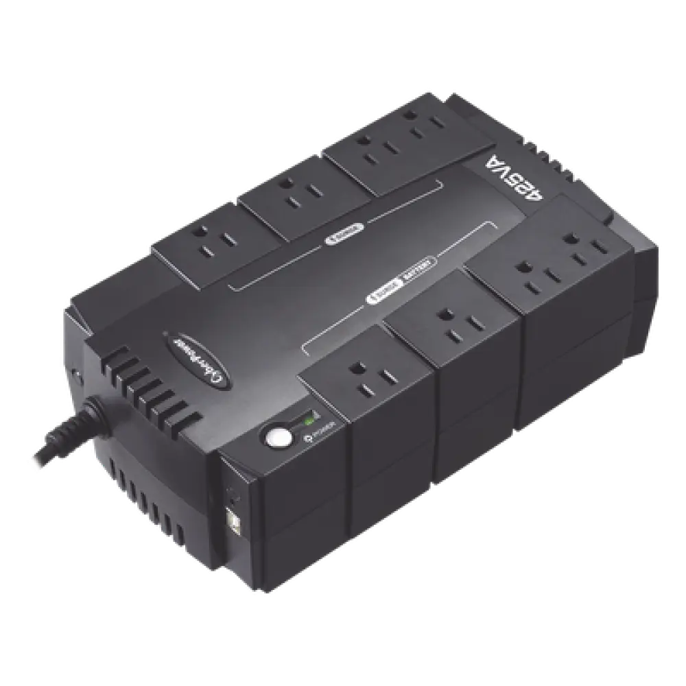 UPS Standby / 425 VA / 255 W / 8 Tomas NEMA 5-15R / 4 con Batería + 4 Protección / Topología Standby / USB de Gestión