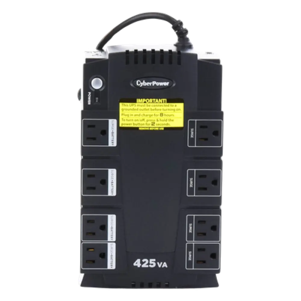 UPS Standby / 425 VA / 255 W / 8 Tomas NEMA 5-15R / 4 con Batería + 4 Protección / Topología Standby / USB de Gestión