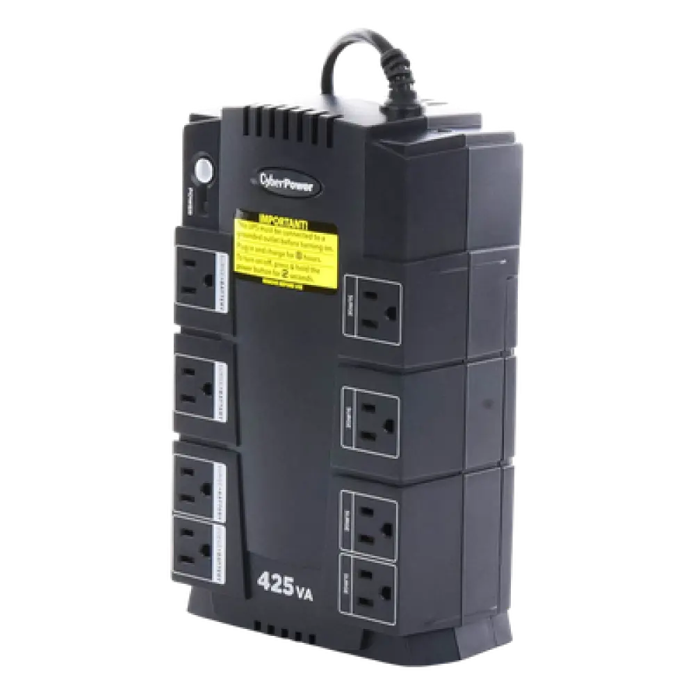 UPS Standby / 425 VA / 255 W / 8 Tomas NEMA 5-15R / 4 con Batería + 4 Protección / Topología Standby / USB de Gestión