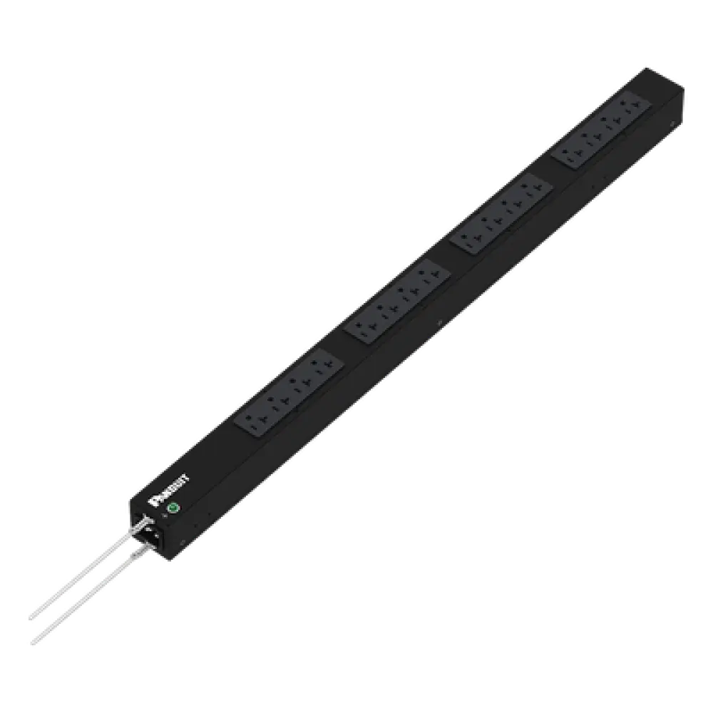 PDU Básico para Rack / 16 Salidas NEMA 5-20R / Entrada NEMA 5-15P / 15 Amp / 120 Vca / Montaje Vertical 0U / Cable 3 m (9.8 ft)
