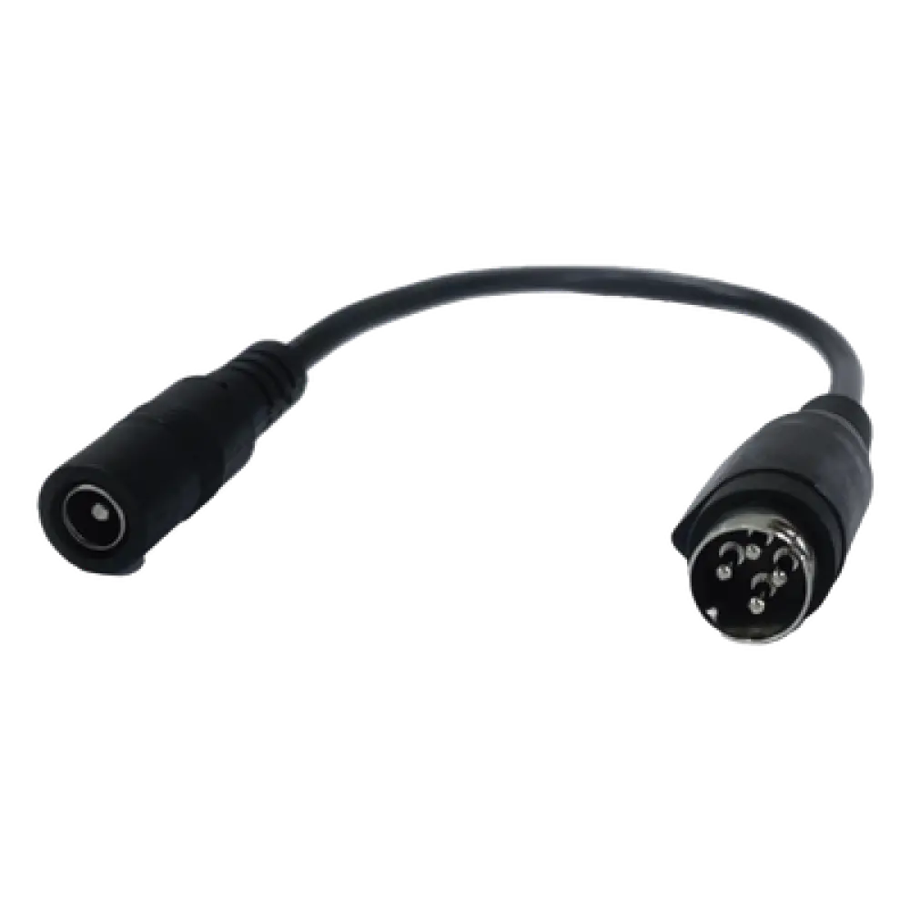 Adaptador DC / Jack Hembra 5.5x2.1mm a Minidin 4 Pines Macho / 168mm / DVR y NVR