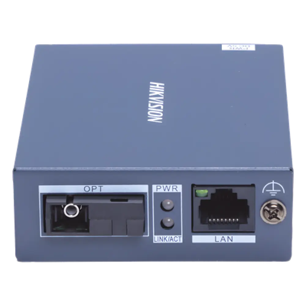 Transceptor Fibra Óptica Gigabit / Monofibra Monomodo / 20 km (12.4 mi) / 10/100/1000 Mbps RJ45 / SC / Industrial -20°C a 60°C / Protección 4 kV