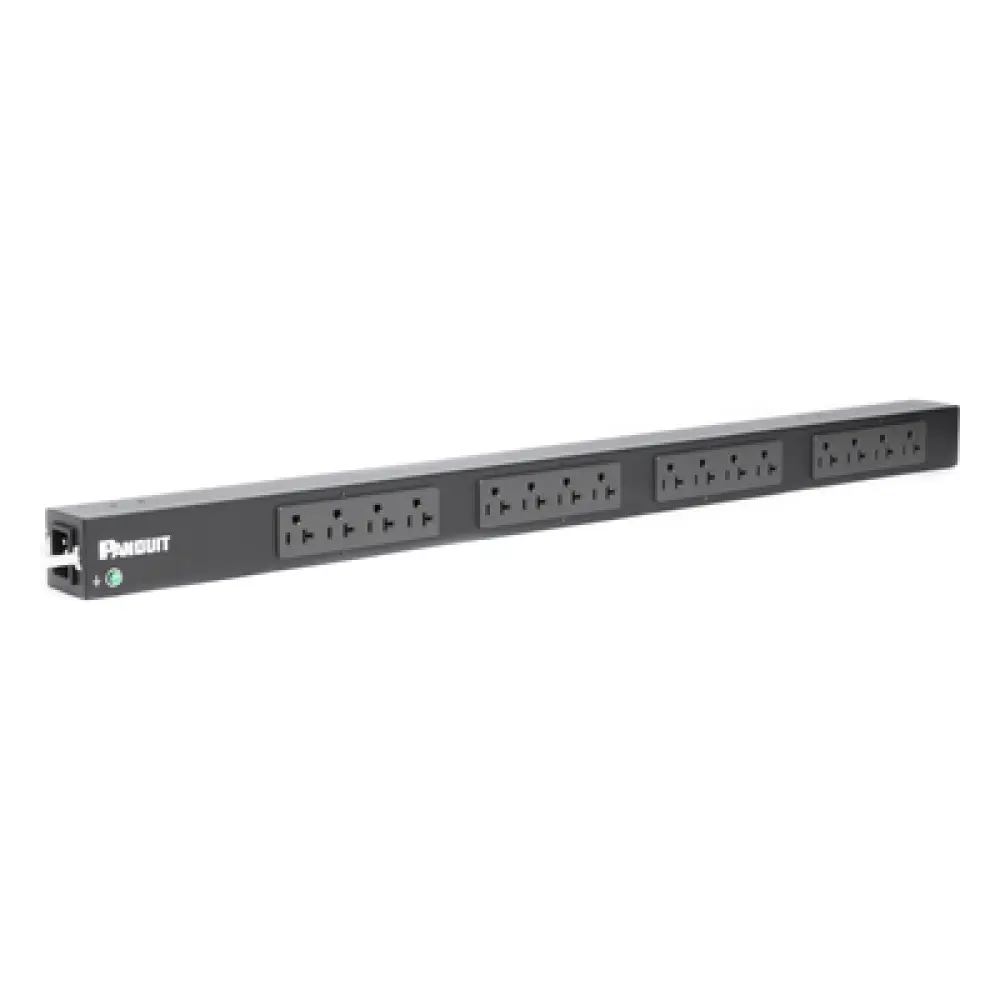 PDU Básico para Rack / 16 Contactos NEMA 5-20R / 20 A / 120 Vca / Montaje Vertical 0U / Cable 3 m (9.8 ft)