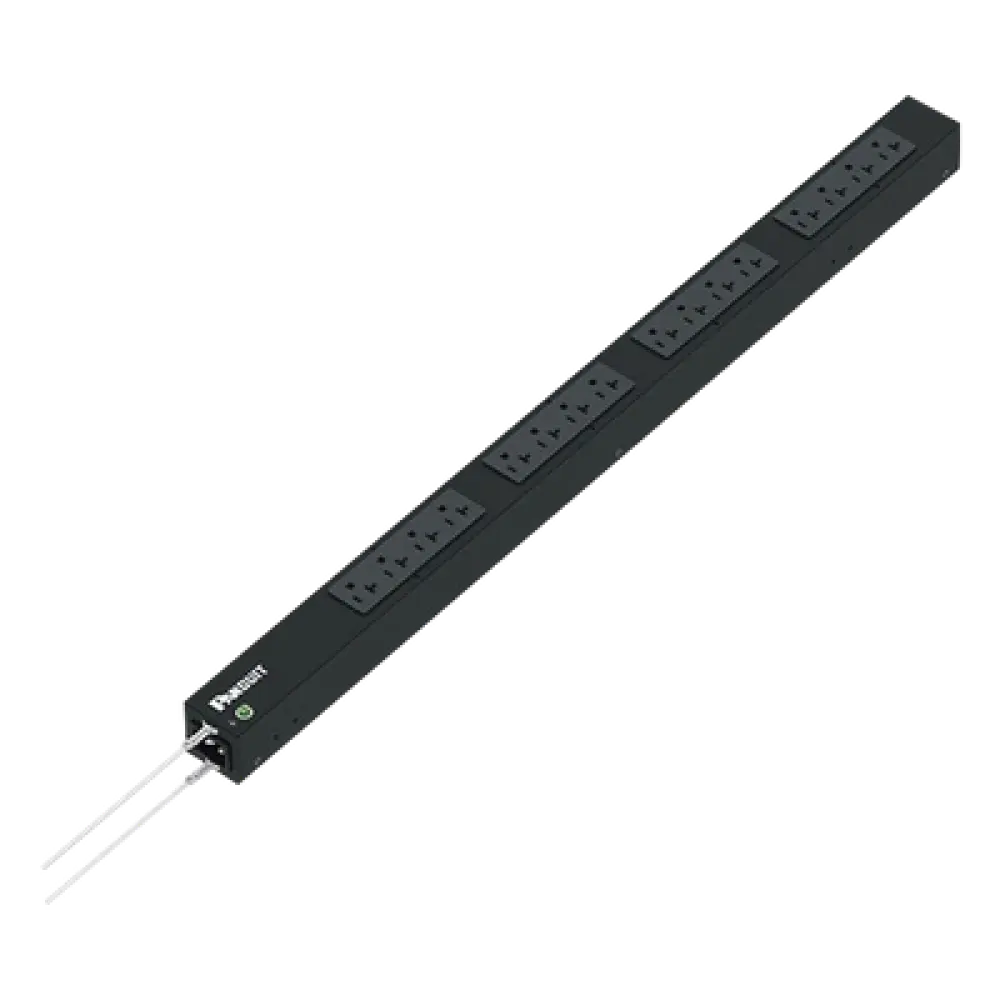 PDU Básico para Rack / 16 Contactos NEMA 5-20R / 20 A / 120 Vca / Montaje Vertical 0U / Cable 3 m (9.8 ft)