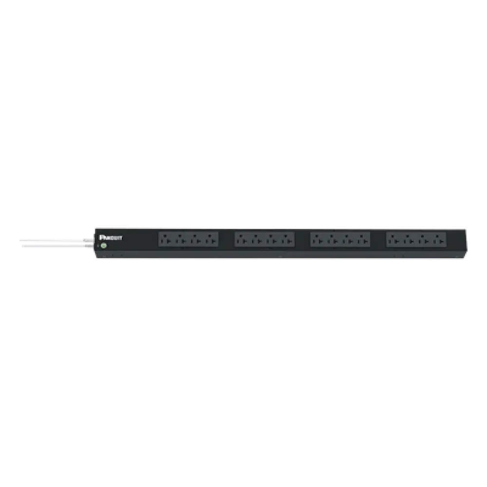PDU Básico para Rack / 16 Contactos NEMA 5-20R / 20 A / 120 Vca / Montaje Vertical 0U / Cable 3 m (9.8 ft)
