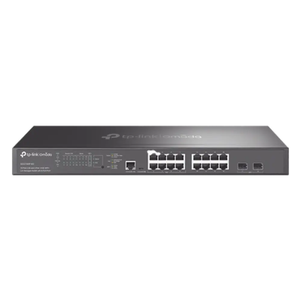 Switch L2+ PoE+ / 16 Puertos MultiGigabit 2.5G / 8 Puertos PoE+ 240W / 2 Puertos SFP+ 10G / 120 Gbps / Administración Centralizada