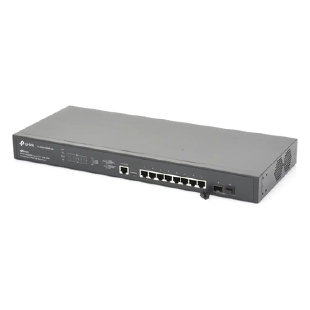 Switch Administrable L2+ / 8 Puertos PoE+ MultiGigabit 2.5G / 2 Puertos SFP+ 10G / Presupuesto PoE 240W / Rendimiento 80 Gbps / Montaje en Rack