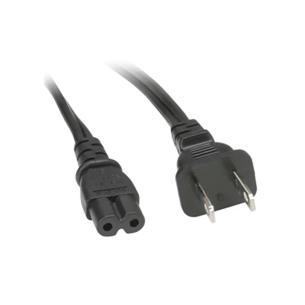 Cable de Alimentación CA / 120-240 Vca / 18 AWG / 2 Conductores / 1.8 m (5.91 ft) / Clavija Tipo A / UL