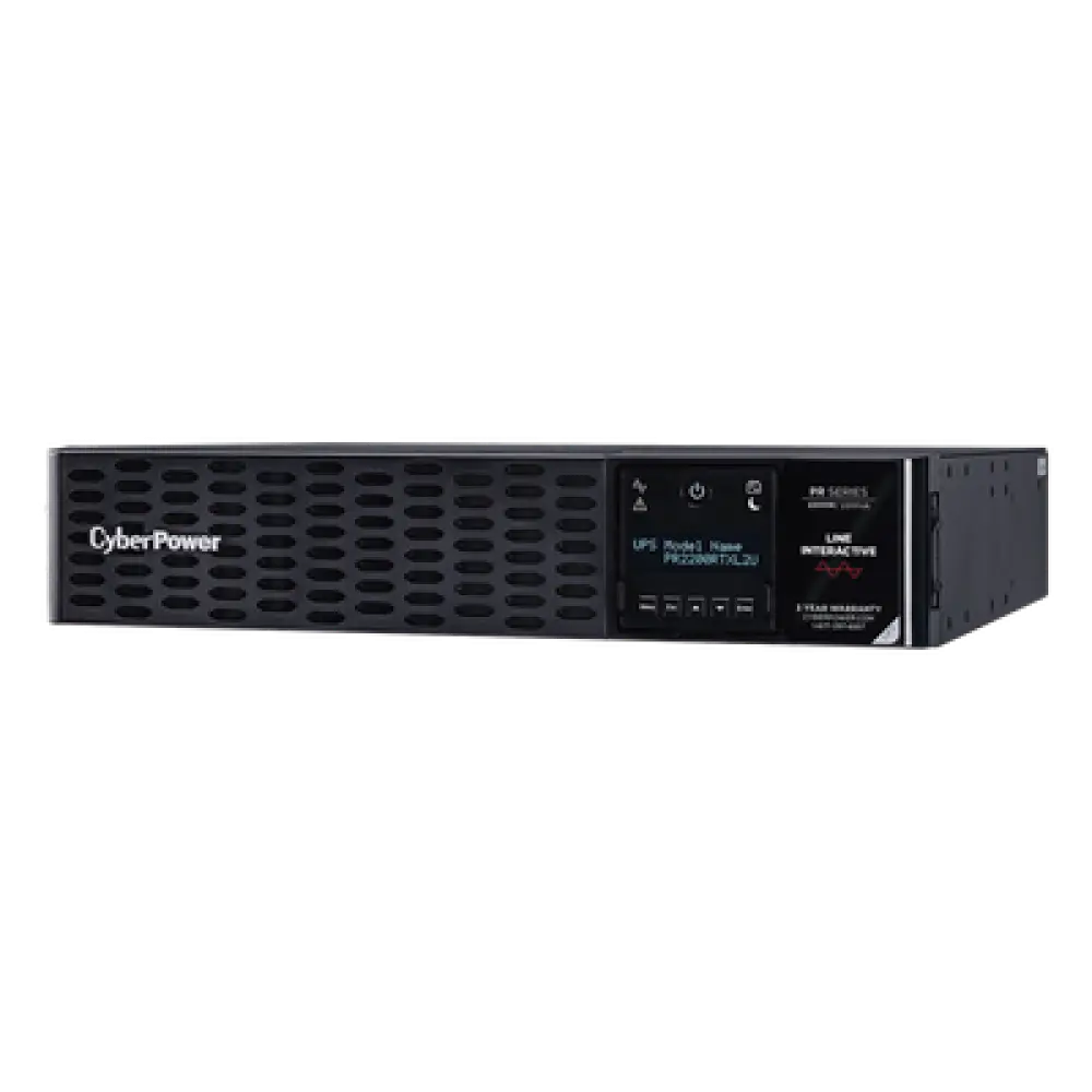 UPS Línea Interactiva / 2200 VA / 2200 W / Factor de Potencia 1.0 / Onda Senoidal Pura / 8 Tomas NEMA 5-20R / Torre o Rack 2 UR