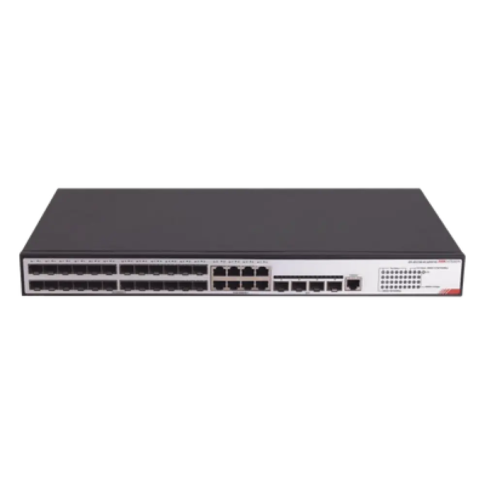 Switch Administrable / 24 Puertos SFP GE / 8 Puertos RJ45 GE / 4 Puertos SFP 10G / Capacidad 216 Gbps / Gestión en Nube