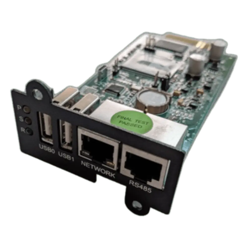 Tarjeta de Monitoreo Remoto SNMP / 10/100 Mbps / HTTPS-SSL / Sensor Temp-Humedad / Control Remoto UPS