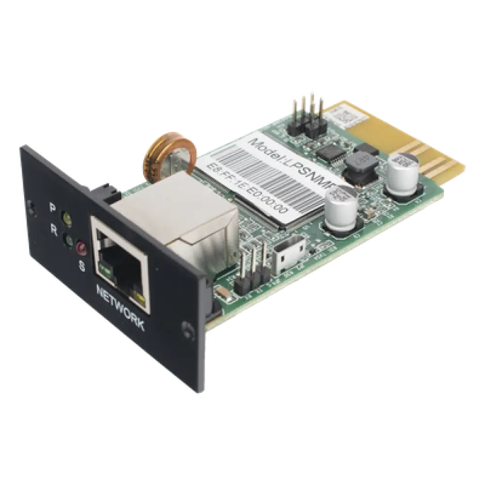 Tarjeta de Monitoreo Remoto SNMP / 10/100 Mbps / HTTPS-SSL / Sensor Temp-Humedad / Control Remoto UPS