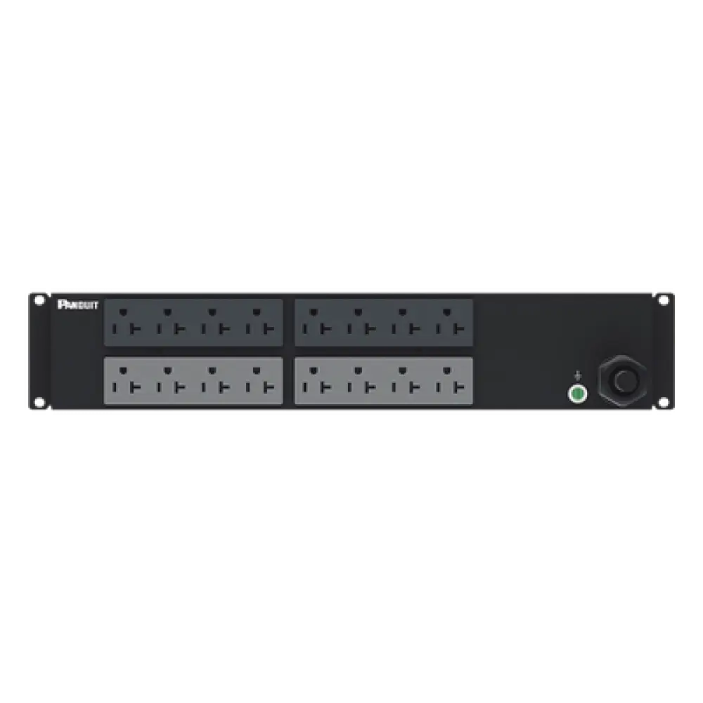 PDU Básico para Rack / 16 Salidas NEMA 5-20R / Entrada NEMA L5-30P / 30 A / 120 Vca / Horizontal 2U / Cable 3 m (9.8 ft)