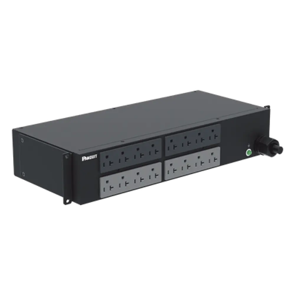 PDU Básico para Rack / 16 Salidas NEMA 5-20R / Entrada NEMA L5-30P / 30 A / 120 Vca / Horizontal 2U / Cable 3 m (9.8 ft)
