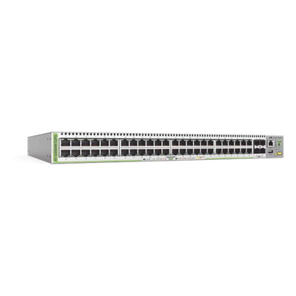 Switch PoE+ Administrable Capa 3 / 48 Puertos Gigabit + 4 SFP / 740 W PoE+ / 104 Gbps / 77.4 Mpps