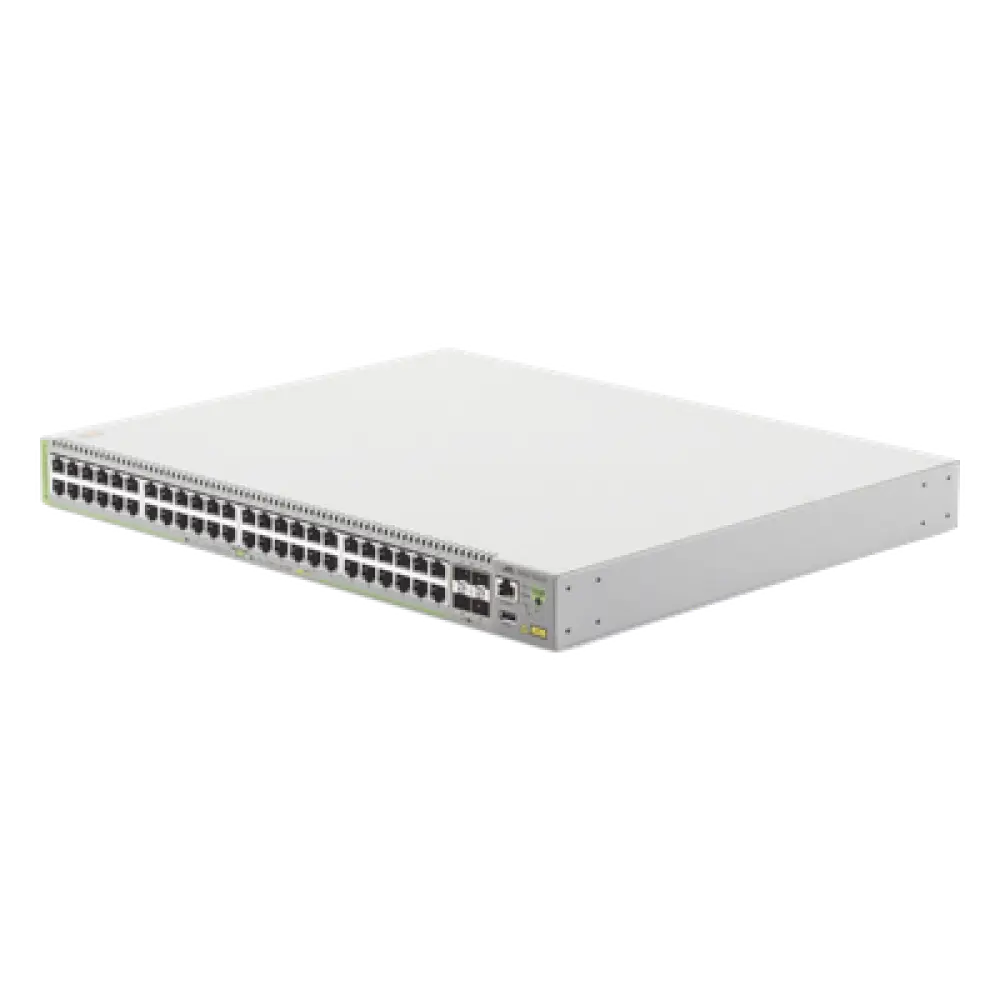 Switch PoE+ Administrable Capa 3 / 48 Puertos Gigabit + 4 SFP / 740 W PoE+ / 104 Gbps / 77.4 Mpps