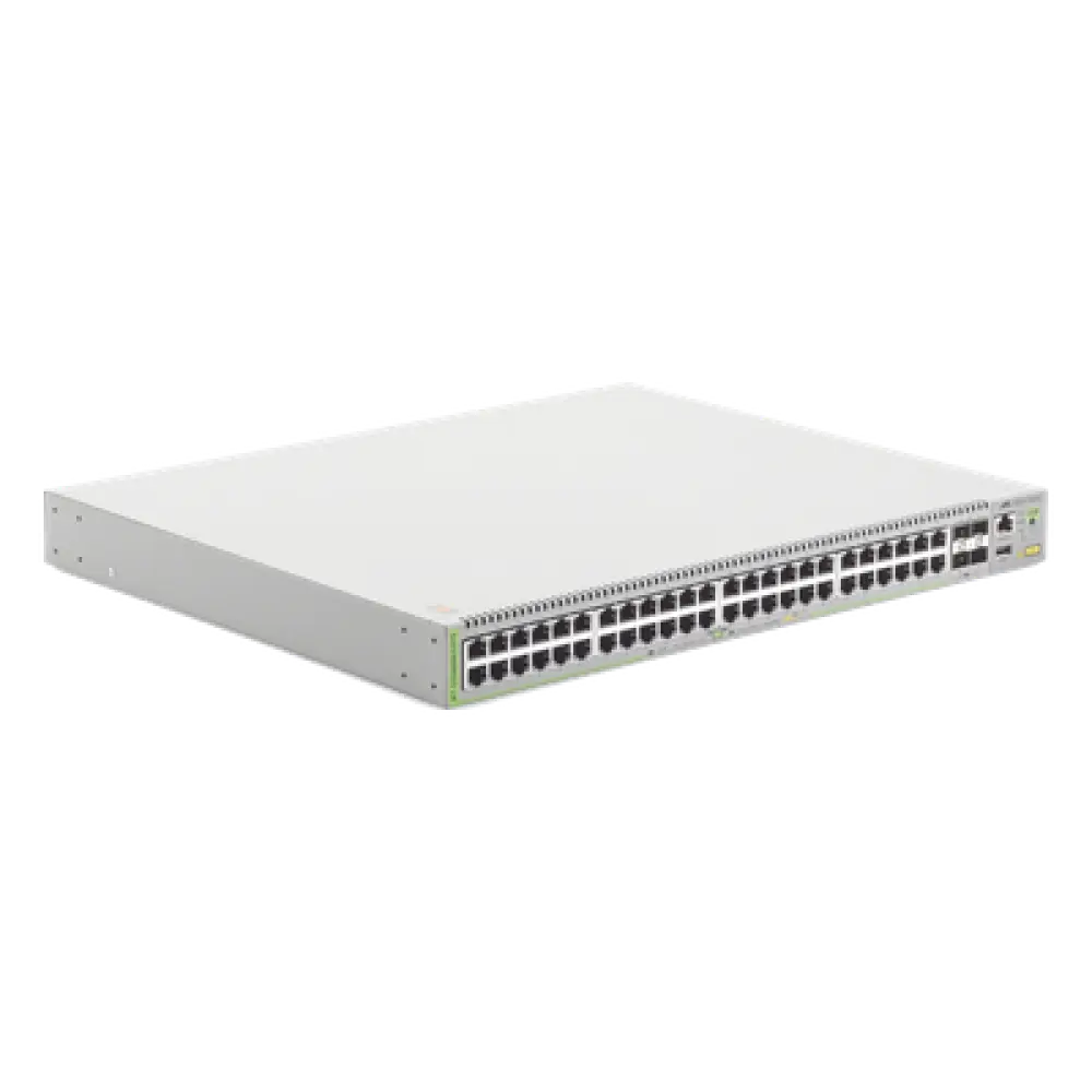 Switch PoE+ Administrable Capa 3 / 48 Puertos Gigabit + 4 SFP / 740 W PoE+ / 104 Gbps / 77.4 Mpps