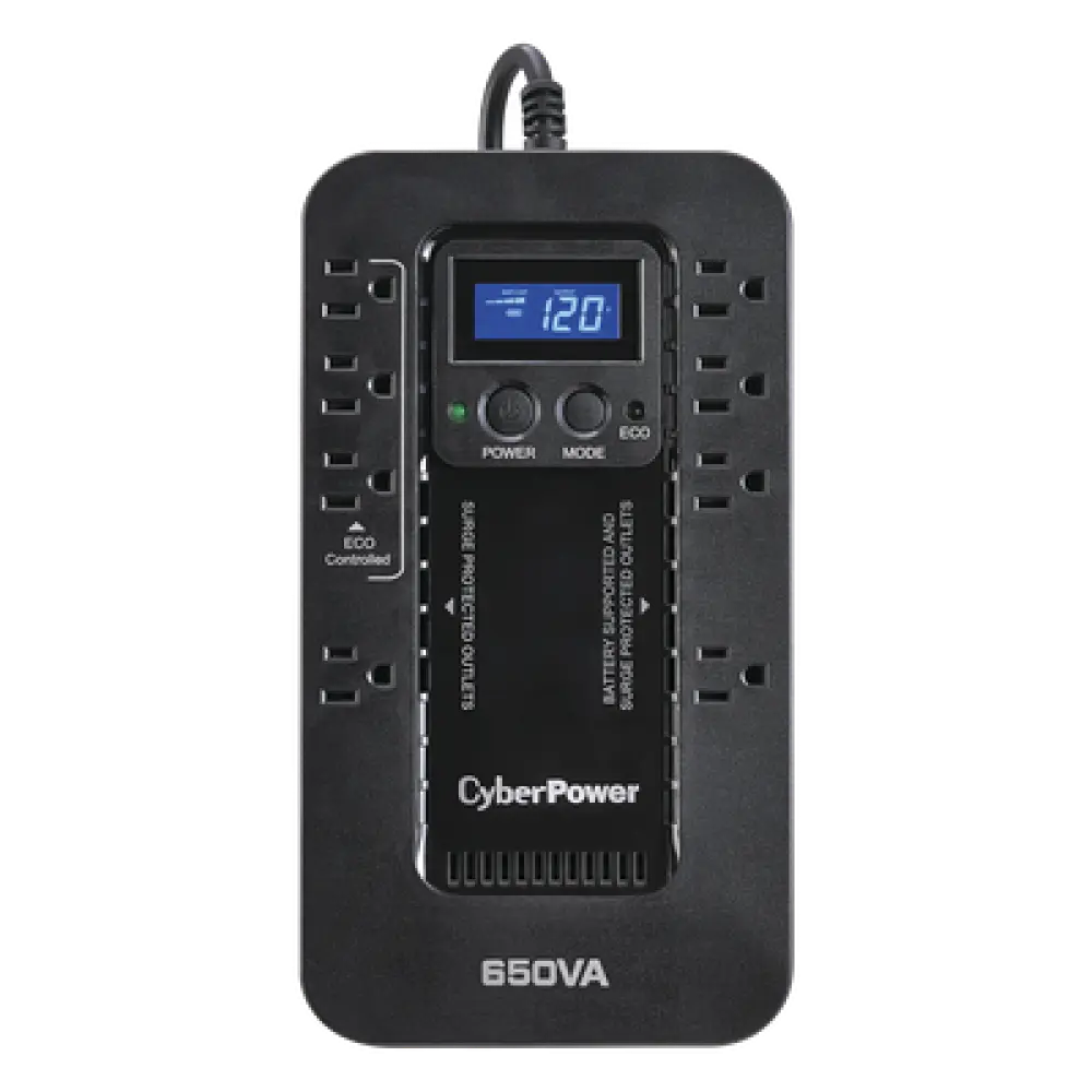 UPS / 650 VA / 390 W / Standby ECO / 120 Vca / 8 NEMA 5-15R / 526 J