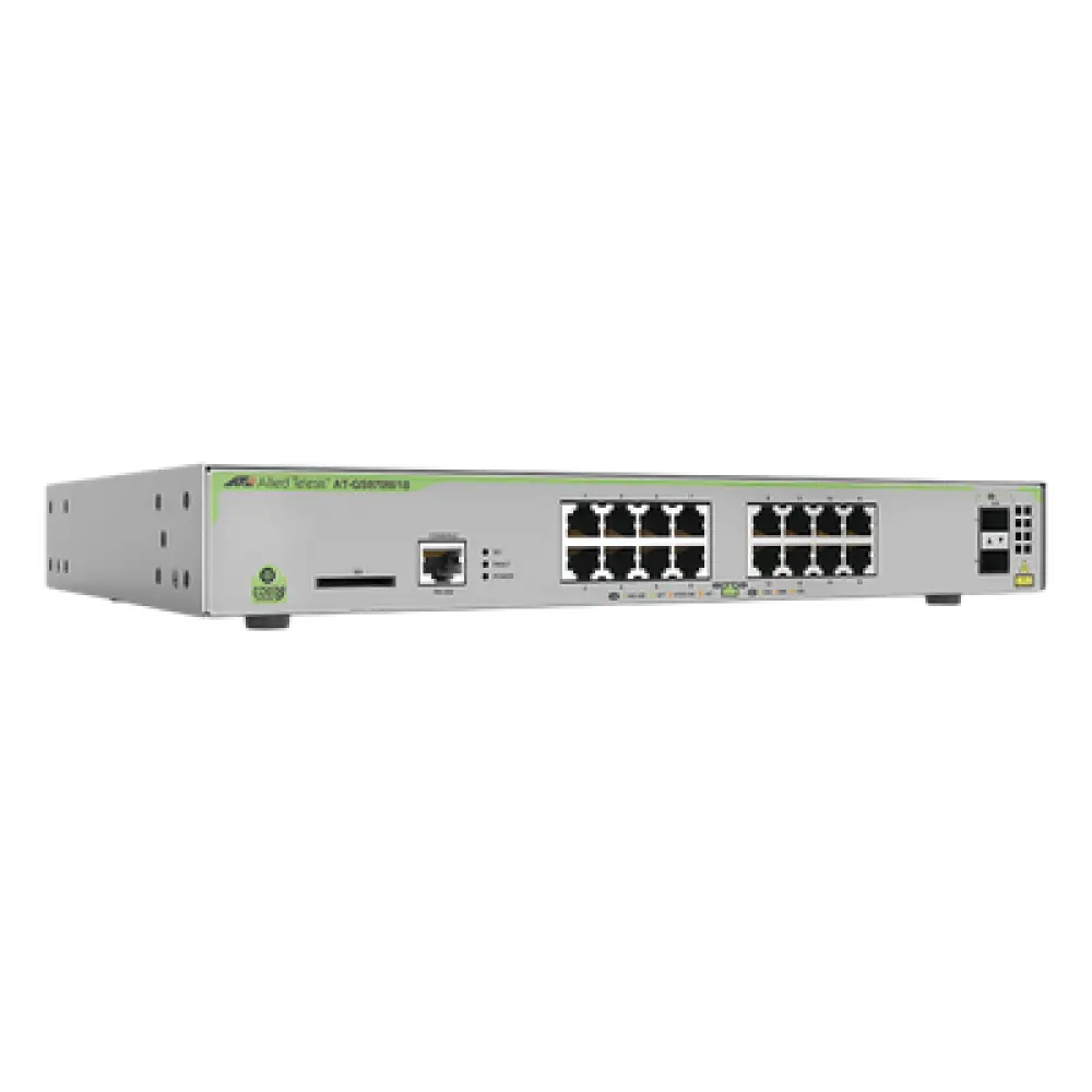 Switch PoE+ Administrable Capa 3 / 16 Puertos Gigabit + 2 SFP / 247 W PoE / 36 Gbps / 26.8 Mpps