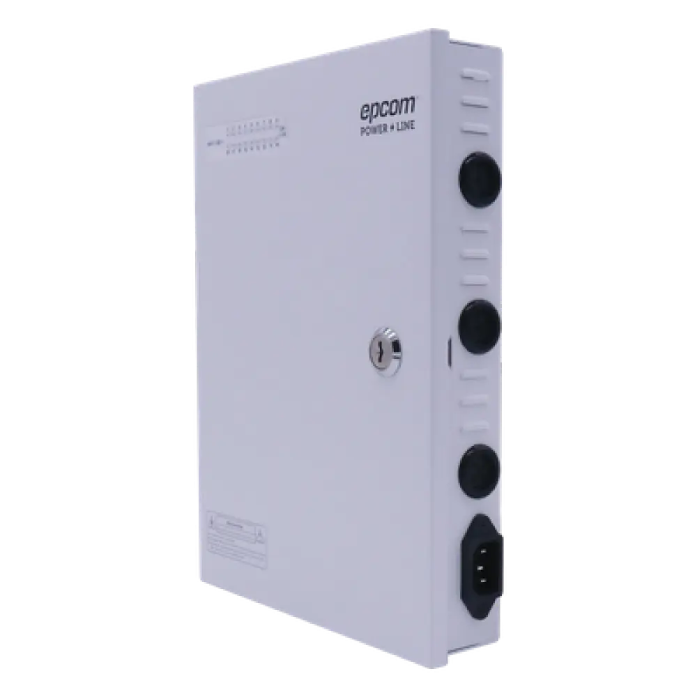 Fuente de Poder CCTV / 18 Canales / 20 A / 200 W / Voltaje Ajustable 11-15 VCC / Filtro de Ruido por Canal / Operación -20°C a 70°C