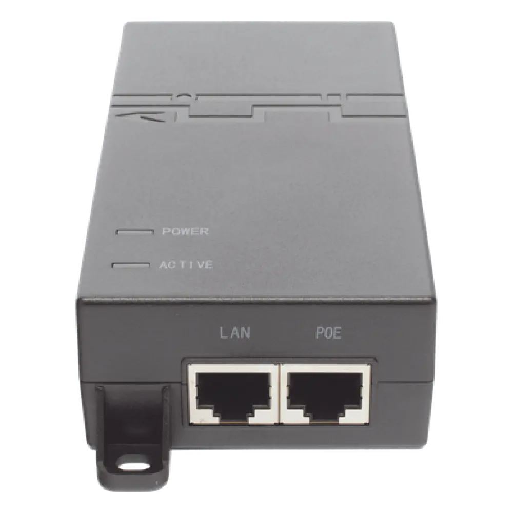 Inyector PoE / 802.3at 30 W / Gigabit / 2 Puertos LAN / Entrada 100-240 V CA / IEC C5
