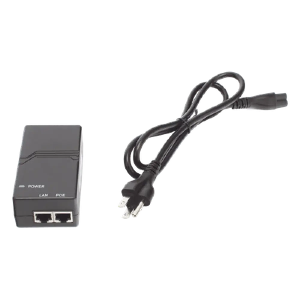 Inyector PoE / 802.3af 15W / 2 Puertos Gigabit / Entrada 100-240V AC / Detección Inteligente PD