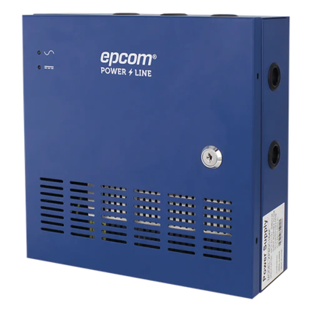 Fuente de poder profesional HEAVY DUTY de 11 - 15 Vcc @ 20 Amper, para 16 cámaras, con voltaje de entrada de: 110-220 Vca