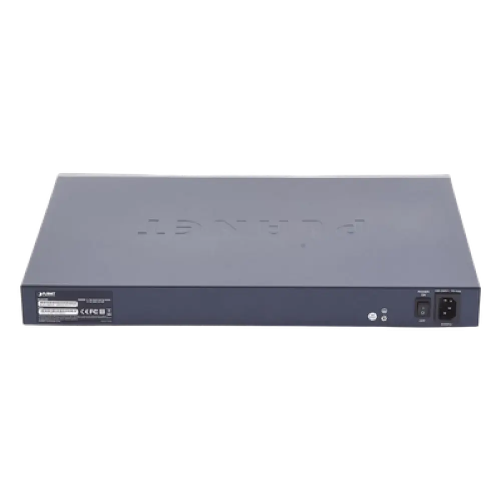 Switch Administrable PoE / 48 Puertos Gigabit RJ45 / 4 Puertos SFP / 440W PoE / 104 Gbps / 1.44 ft (0.44 m) Profundidad