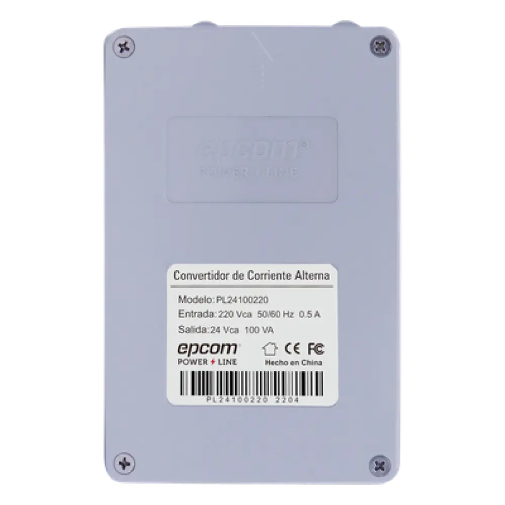 Transformador Industrial / 220 VCA a 24 VCA / 100 VA / 4 A / Eficiencia >85%