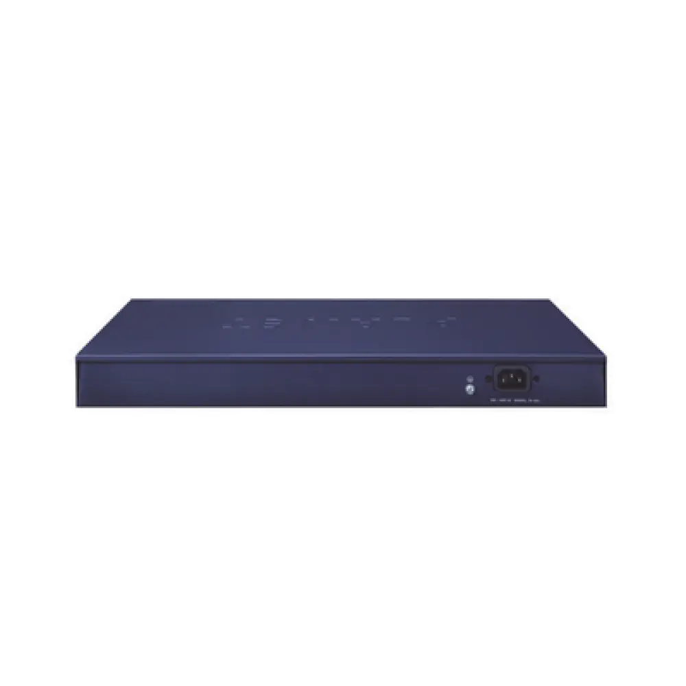 Switch PoE No Administrable / 24 Puertos 10/100 Mbps / 2 Puertos Combo Gigabit TP/SFP / PoE 802.3af/at 300 W / Alcance Extendido 250 m (820.2 ft) / Pantalla LCD