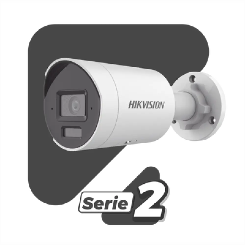 Cámara Bala IP / 8 Megapixel (4K) / Lente 2.8 mm / Dual Light 40 m (131.2 ft) / WDR 120 dB / PoE / IP67 / Micro SD 512 GB