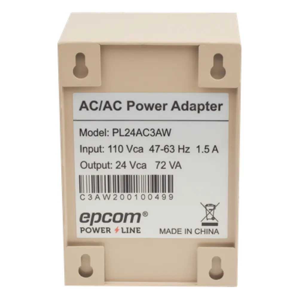 Fuente para Exterior / 24 VCA / 3 A / IP65 / Entrada 110 VCA / 1 Salida