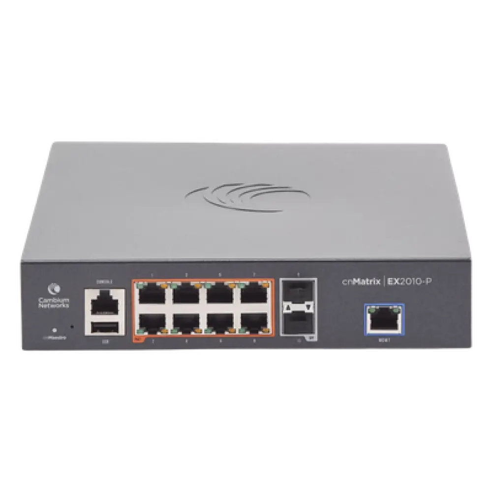 Switch Capa 3 / 10 Puertos / 8 Gigabit PoE / 2 SFP / USB / Consola / MNGMT / 20 Gbps