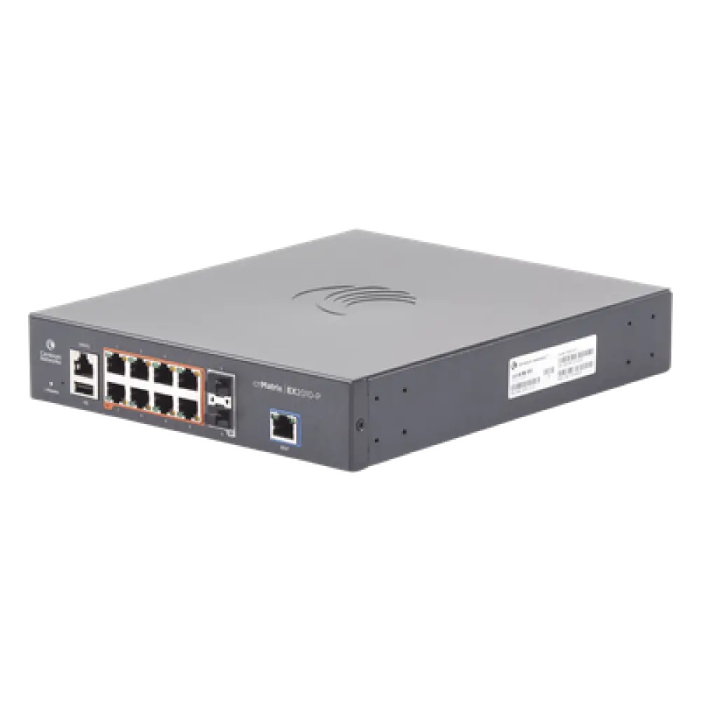 Switch Capa 3 / 10 Puertos / 8 Gigabit PoE / 2 SFP / USB / Consola / MNGMT / 20 Gbps