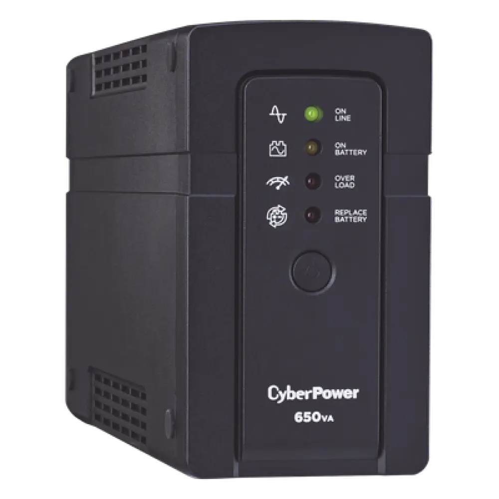 UPS de 650 VA/400 W, Topología Standby, Compacto, Entrada 120 Vca NEMA 5-15P, Con 3 Tomas Respaldo/Protección y 3 Tomas Solo Protección NEMA 5-15R