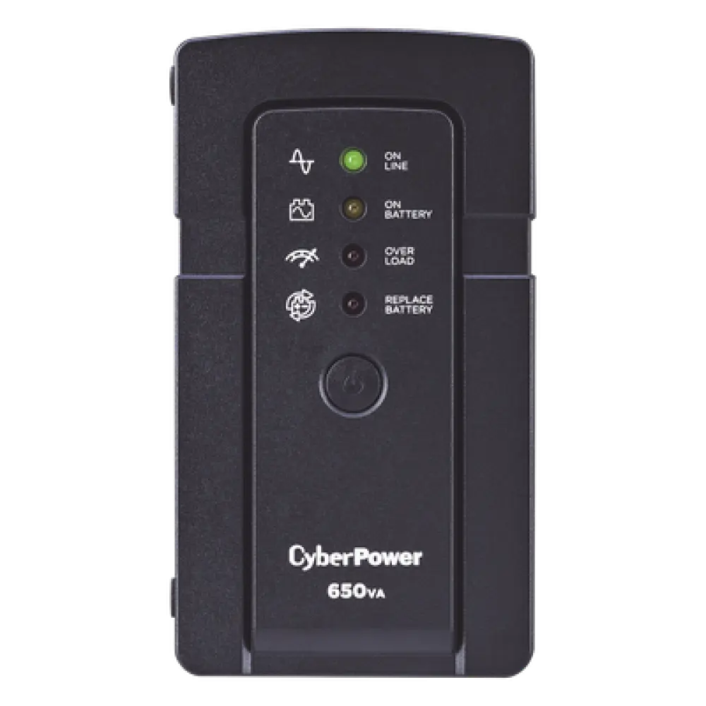 UPS de 650 VA/400 W, Topología Standby, Compacto, Entrada 120 Vca NEMA 5-15P, Con 3 Tomas Respaldo/Protección y 3 Tomas Solo Protección NEMA 5-15R