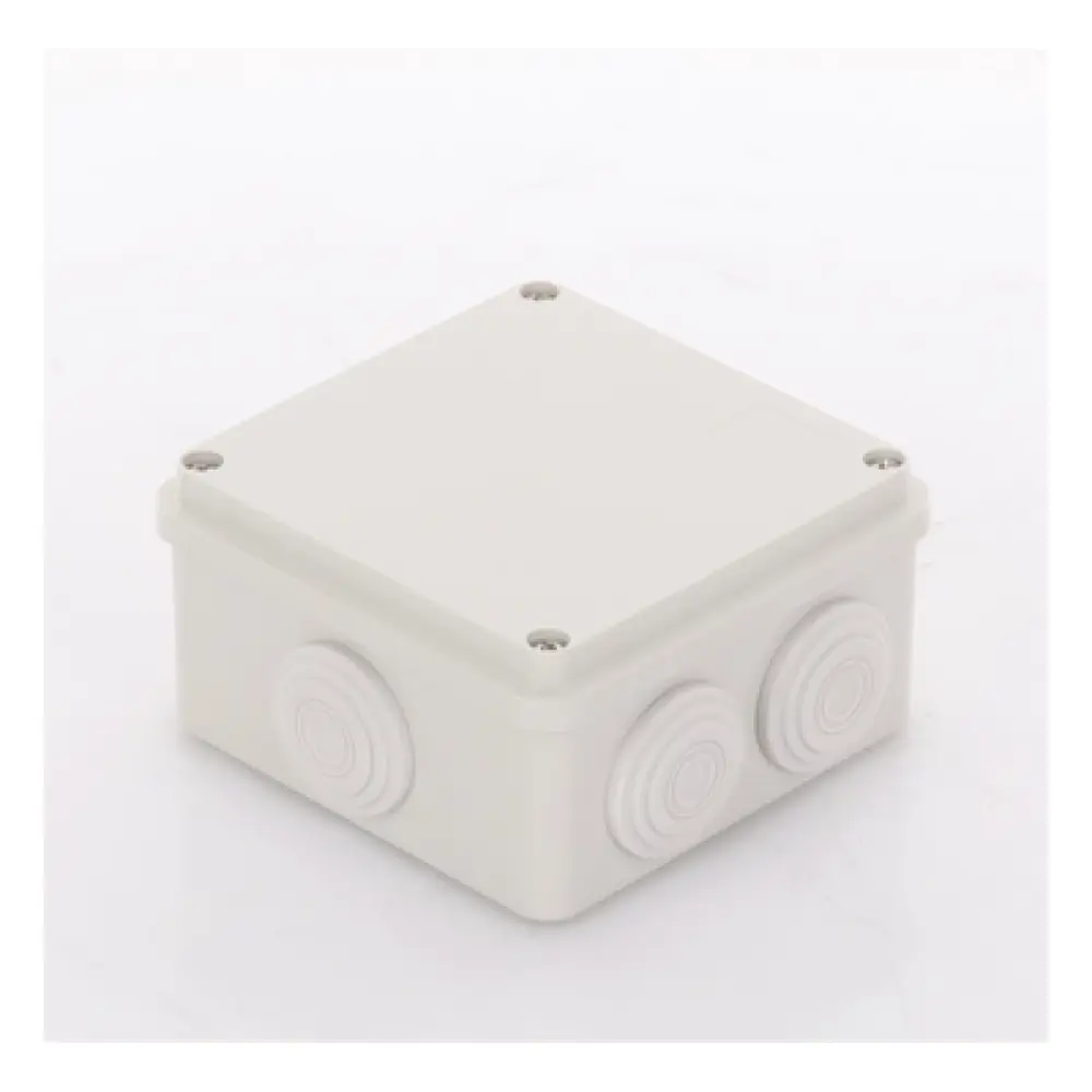 Caja de Derivación / 7 Glándulas Recortables / IP55 / -40 a 120°C / 100 x 100 x 54 mm (3.9 x 3.9 x 2.1 in)