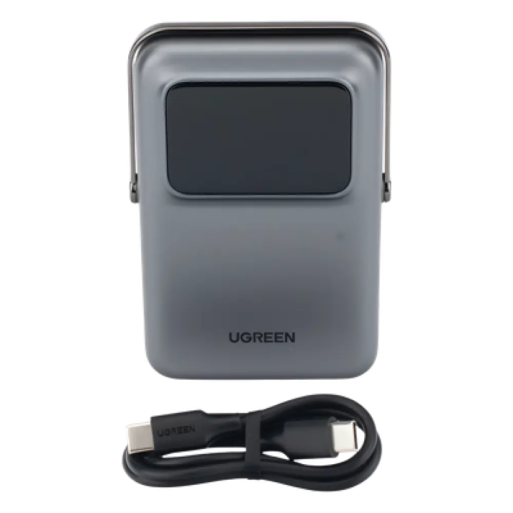 Power Bank Inalámbrico / 10000 mAh / Carga Inalámbrica 7.5W / USB-C 20W / Pantalla TFT con Emojis / Soporte Plegable / Succión Magnética 10N